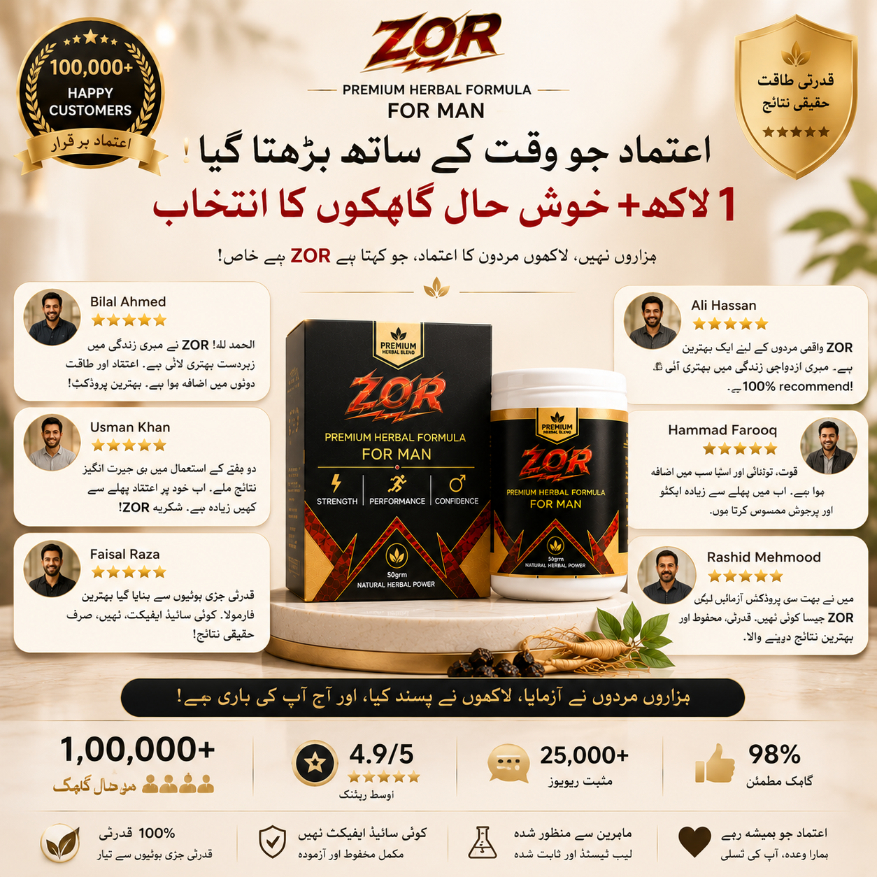 ZOR™ Premium Herbal Formula for Men